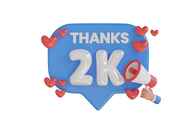 2k  3D Icon