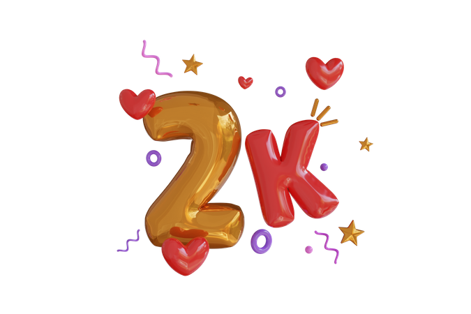 2k  3D Icon