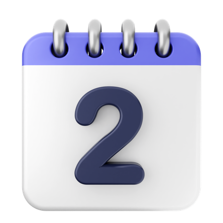 2º Calendário  3D Icon