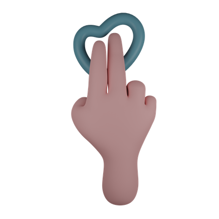 2 X Tap Hand Gestures  3D Illustration