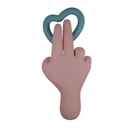 2 X Tap Hand Gestures  3D Illustration