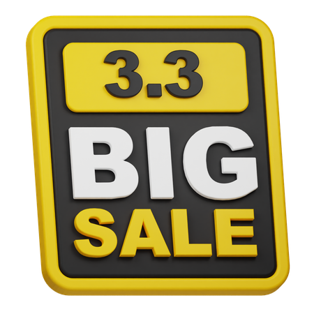 3 3 grande vente  3D Icon