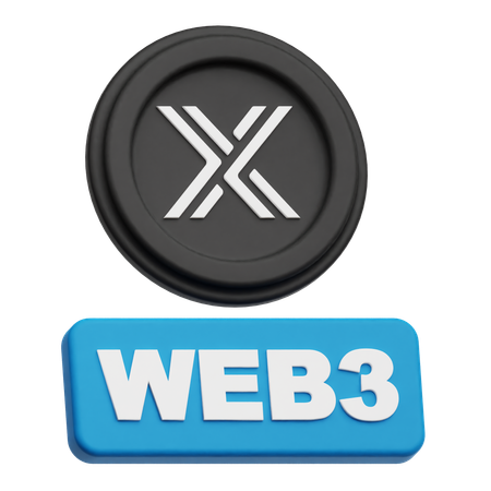 불변 웹 3  3D Icon