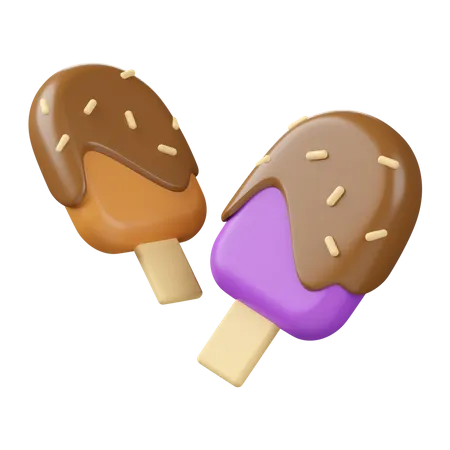 Ice Cream Popsicle  3D Icon