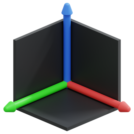 3 D Axis  3D Icon