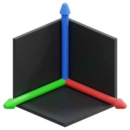 3 D Axis  3D Icon