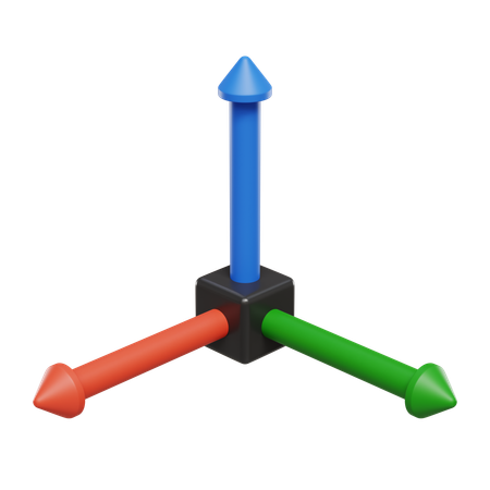 3 D Axis  3D Icon