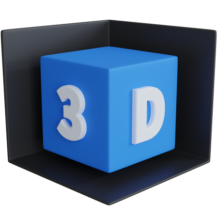 3 D Box  3D Icon