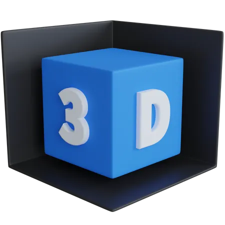 3 D Box  3D Icon