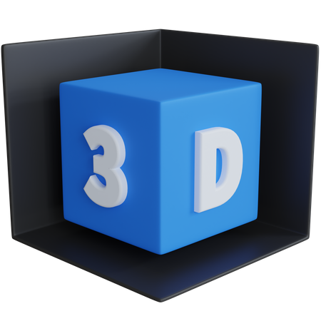 3 D Box 3D Icon