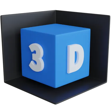 3 D Box 3D Icon