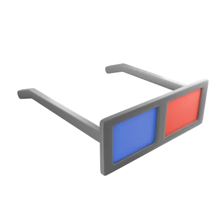 3 D Cinema Glasses  3D Icon