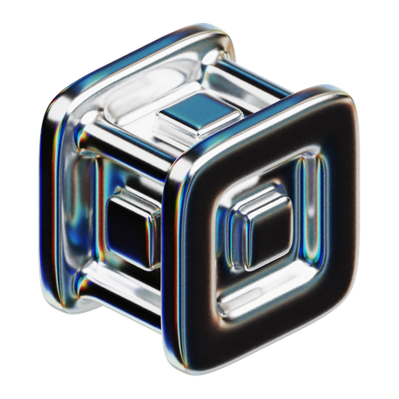 3 d cube  3D Icon