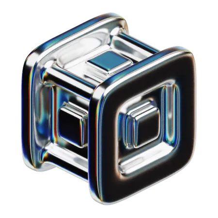 3 d cube  3D Icon