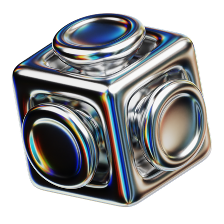 3 D Cube  3D Icon