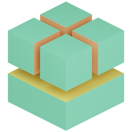 3 D Cube  3D Icon