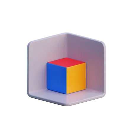 3 D Cube  3D Icon