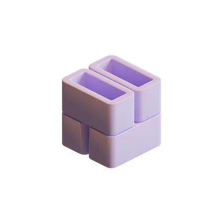 3 D Cube  3D Icon