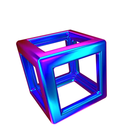 3 D Cube  3D Icon