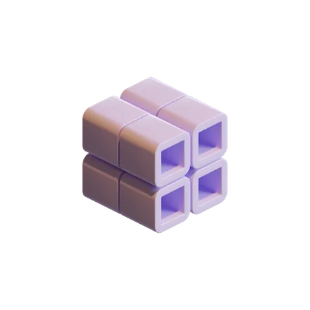 3 D Cube  3D Icon