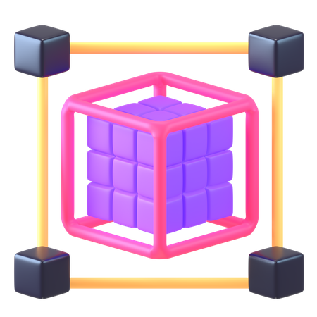 3 D Cube  3D Icon