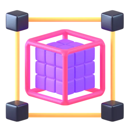 3 D Cube  3D Icon