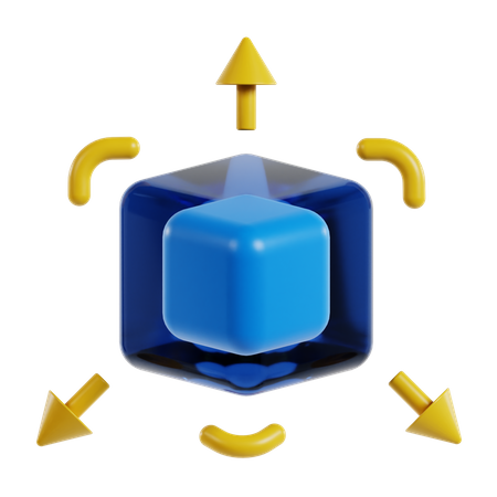 3 D Cube  3D Icon