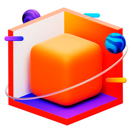 3 D Cube  3D Icon