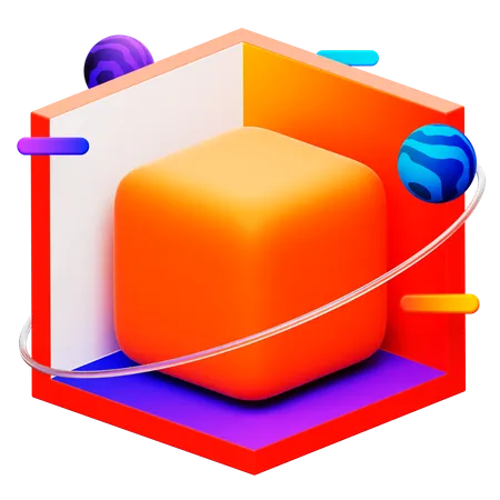 3 D Cube  3D Icon