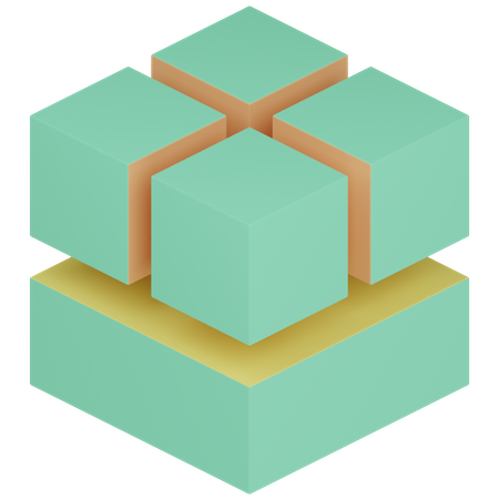 3 D Cube  3D Icon