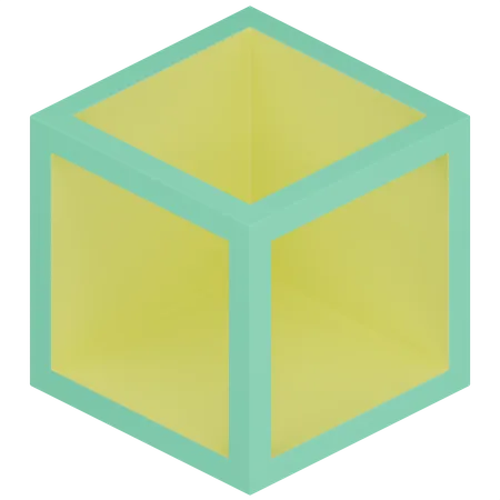 Geometric Cube 3 D Illustration 3D Icon
