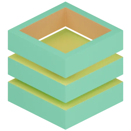 Geometric Cube 3 D Illustration 3D Icon