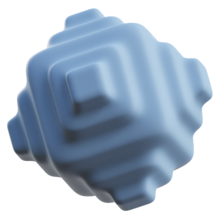 3 D Cube Abstract Shape  3D Icon