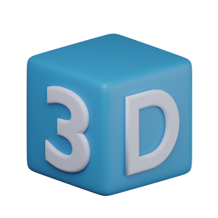 3 D Cube Design  3D Icon