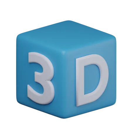 3 D Cube Design  3D Icon