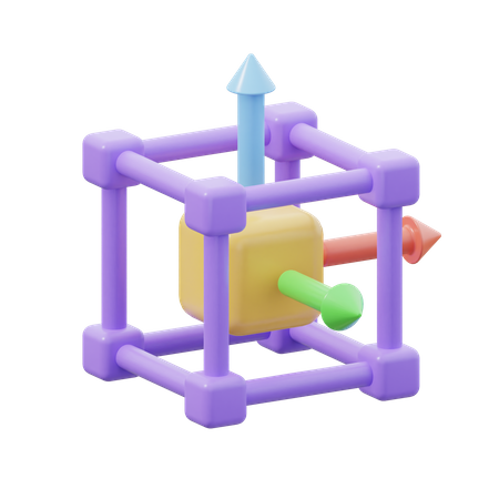 3 D Cube Design  3D Icon