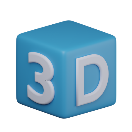 3 D Cube Design 3D Icon