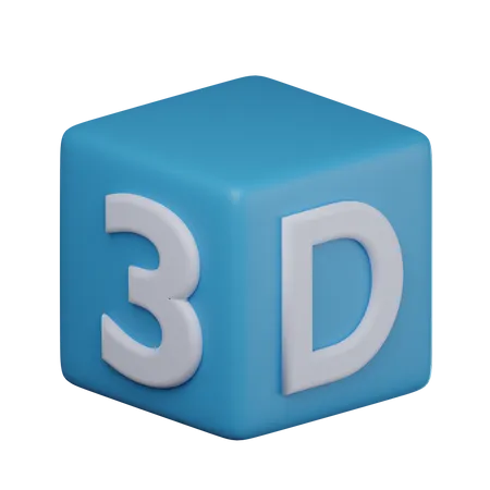 3 D Cube Design 3D Icon