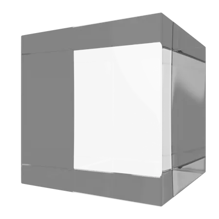 3 D Cube Shape  3D Illustration