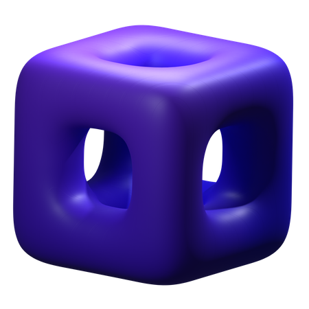 3 D Cube Shape 3D Illustration