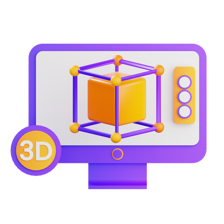 3 D Design  3D Icon