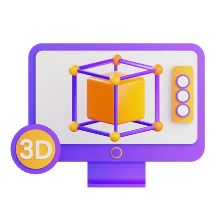 3 D Design  3D Icon
