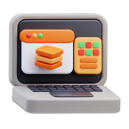 3 D Design Software  3D Icon
