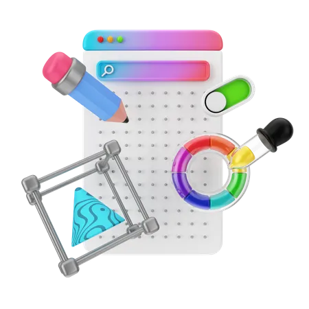 User Interface And Graphic Design 3D Icon