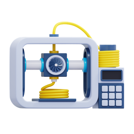 3D Drucker  3D Icon