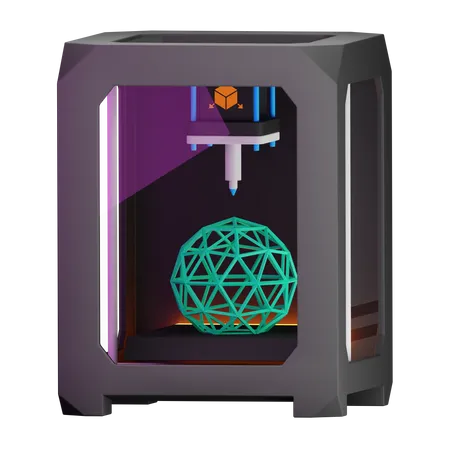 3D Drucker  3D Icon