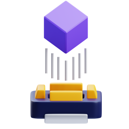 3D Drucker  3D Icon