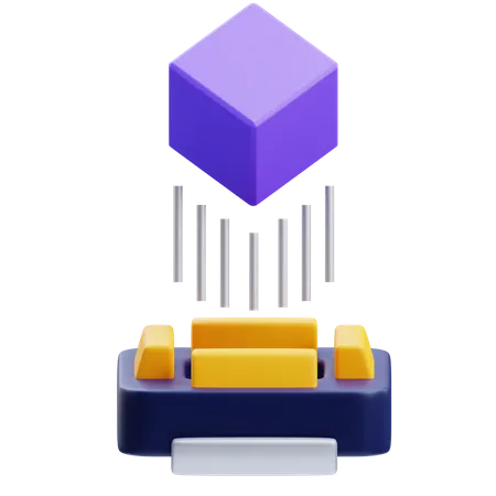 3D Drucker  3D Icon