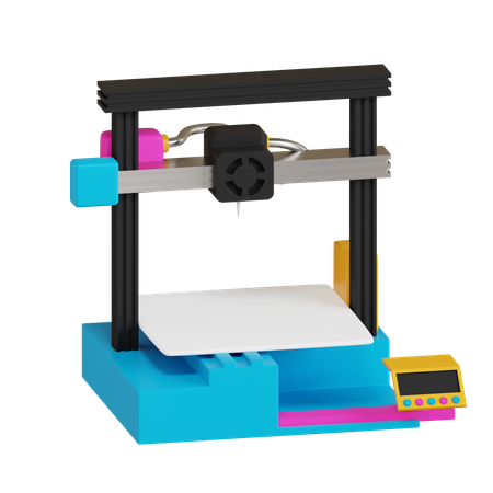 3D Drucker  3D Icon