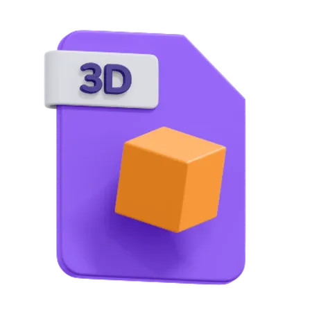 An Icon Of 3 D File 3D Icon